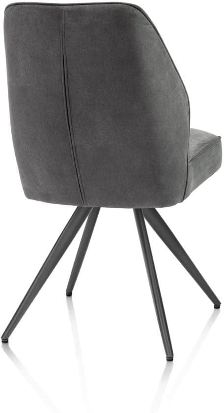 Henders & Hazel Bell eetkamerstoel - grafiet frame - pocket - stof calabria Antraciet Eetkamerstoel
