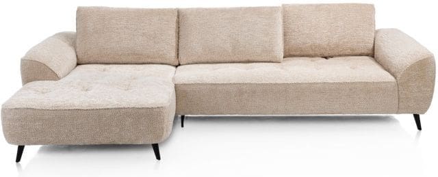 Henders & Hazel Belluno hoekbank links - stof derby Beige Bank