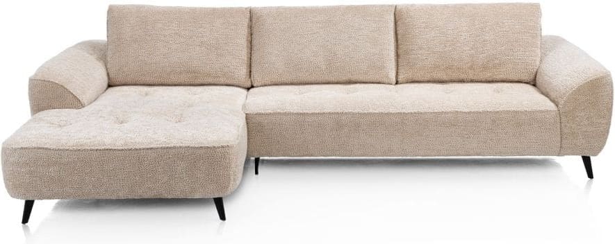 Henders & Hazel Belluno hoekbank links - stof derby Beige Bank