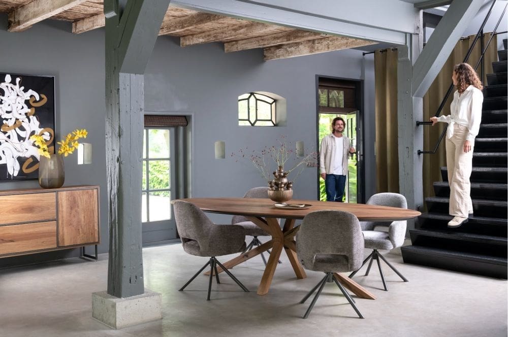Henders & Hazel Tafel trapani ovaal 210x105cm Eettafel