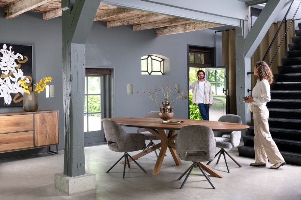 Henders & Hazel Tafel trapani ovaal 240x110cm Eettafel