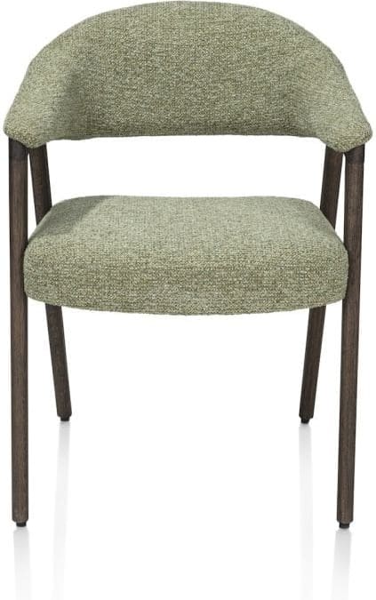Henders & Hazel Zaya armstoel eiken basalt stof sevilla incl nosag - olijf Groen Armstoel
