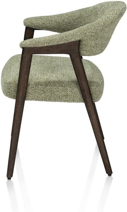 Henders & Hazel Zaya armstoel eiken basalt stof sevilla incl nosag - olijf Groen Armstoel