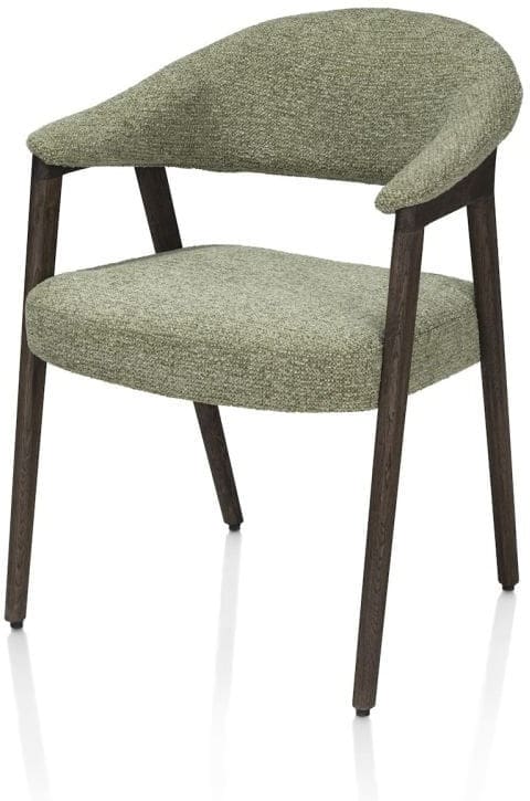 Henders & Hazel Zaya armstoel eiken basalt stof sevilla incl nosag - olijf Groen Armstoel