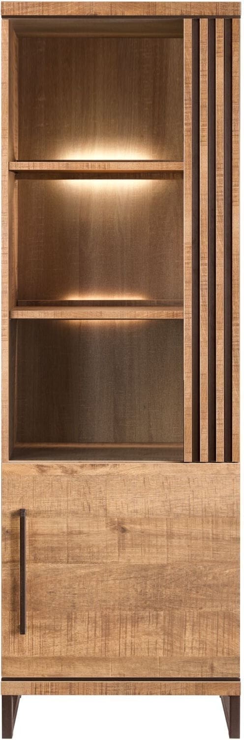 INHOUSE Boekenkast Giantina Mango Bruin|Naturel Boekenkast|Kast