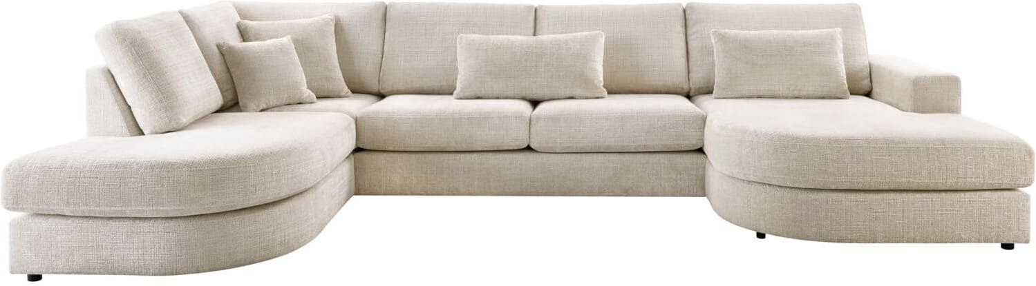 INHOUSE Hoekbank links Rovella crème Beige Hoekbank