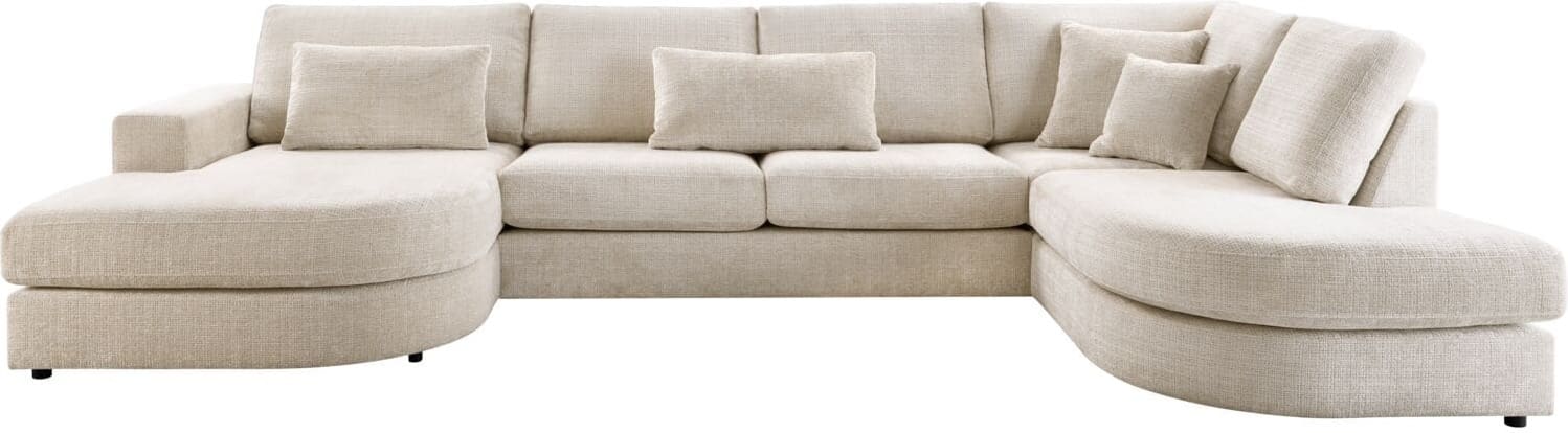 INHOUSE Hoekbank rechts Rovella crème Beige Hoekbank