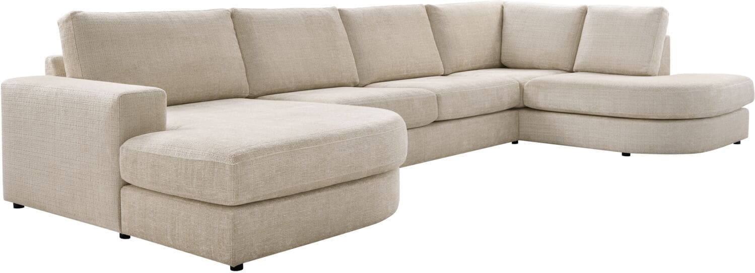 INHOUSE Hoekbank rechts Rovella crème Beige Hoekbank