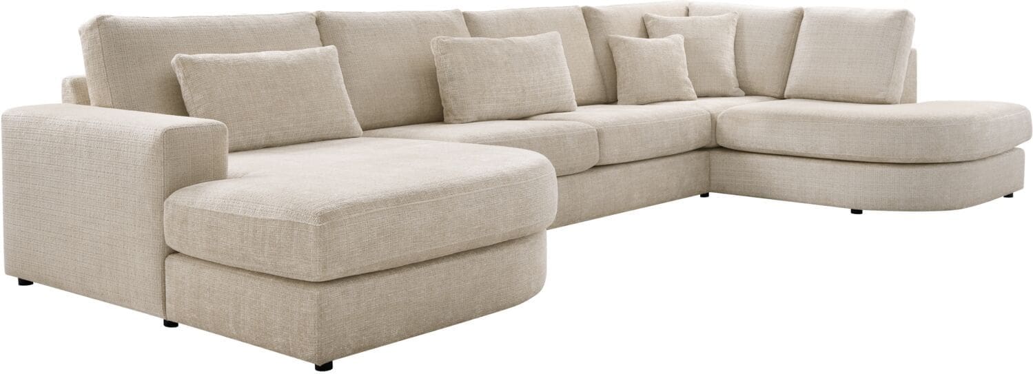 INHOUSE Hoekbank rechts Rovella crème Beige Hoekbank