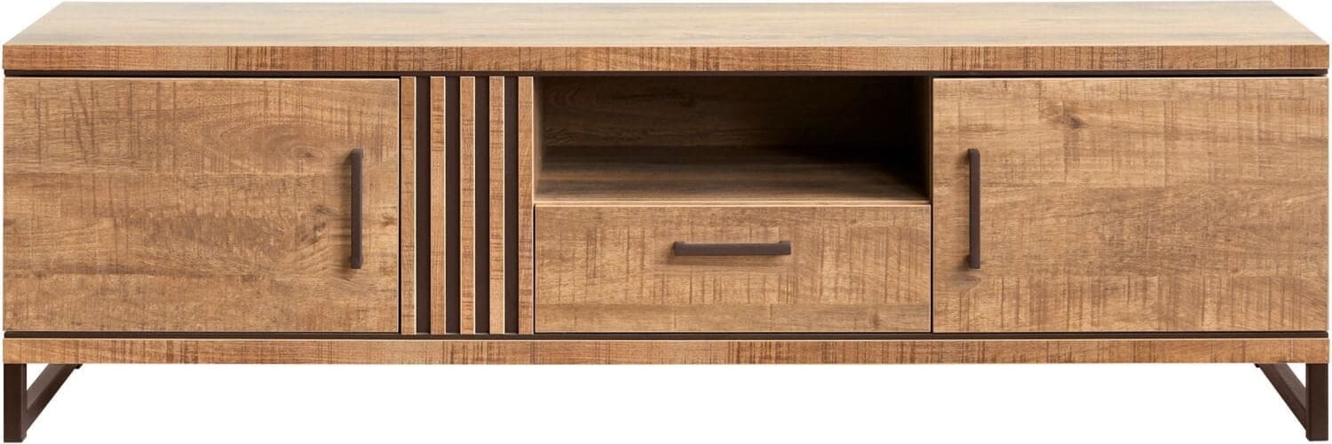 INHOUSE TV-meubel Giantina groot Mango Bruin|Naturel Tv-meubel|Tv-dressoir