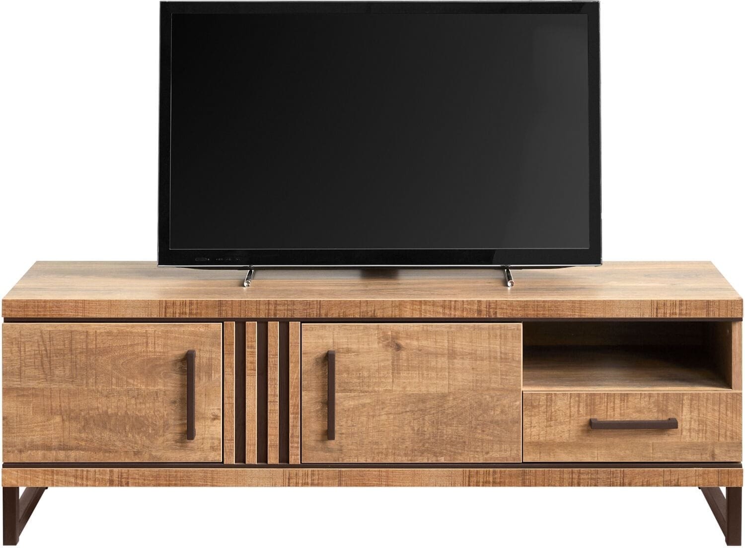INHOUSE TV-meubel Giantina klein Mango Bruin|Naturel Tv-meubel|Tv-dressoir