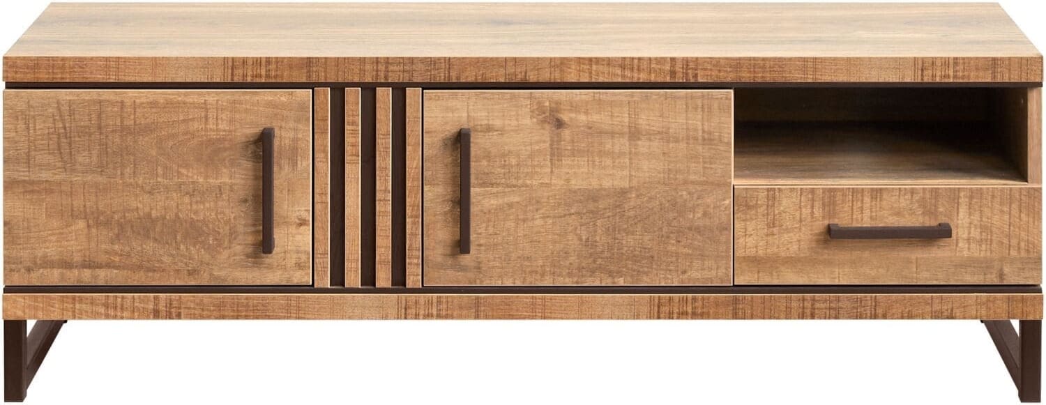 INHOUSE TV-meubel Giantina klein Mango Bruin|Naturel Tv-meubel|Tv-dressoir