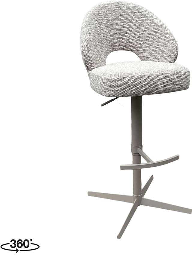 LABEL51 Barkruk Saint Tropez - Naturel - Royal Boucle Naturel Barstoel