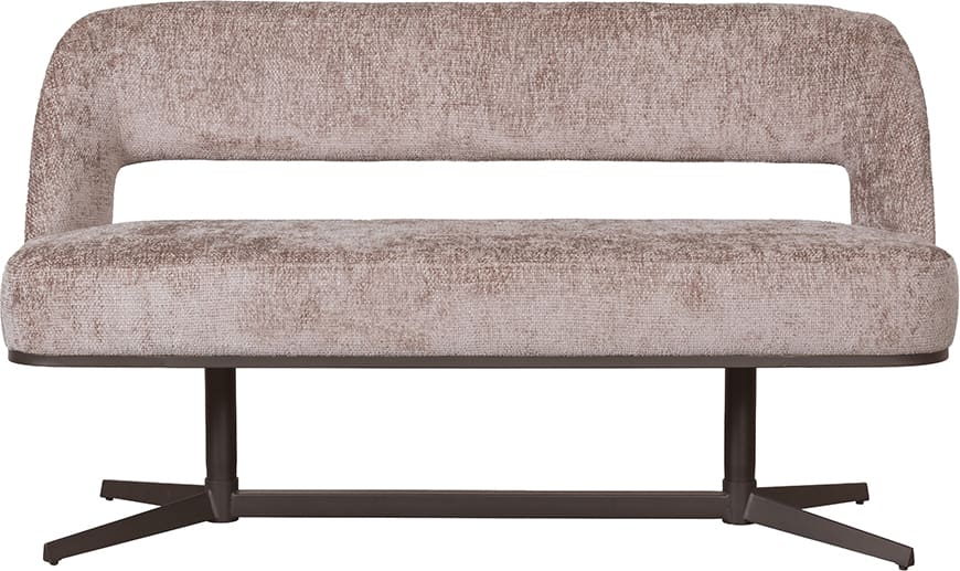 LABEL51 Eetkamerbank Eetkamerbanken Port Grimaud - Taupe - Chenille Taupe Eetkamerbank