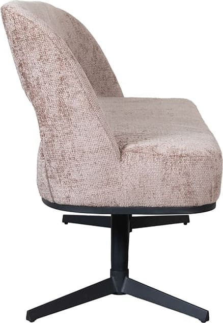 LABEL51 Eetkamerbank Eetkamerbanken Port Grimaud - Taupe - Chenille Taupe Eetkamerbank