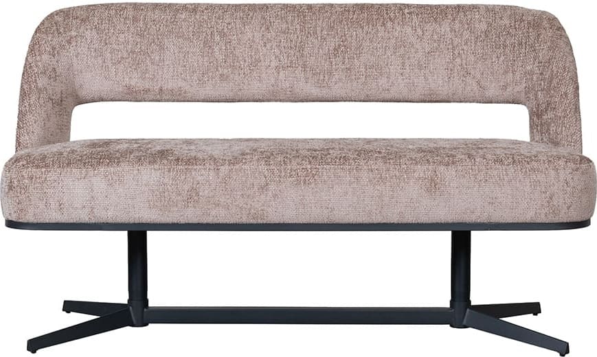 LABEL51 Eetkamerbank Eetkamerbanken Port Grimaud - Taupe - Chenille Taupe Eetkamerbank