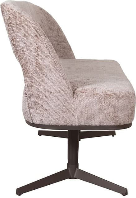 LABEL51 Eetkamerbank Eetkamerbanken Port Grimaud - Taupe - Chenille Taupe Eetkamerbank