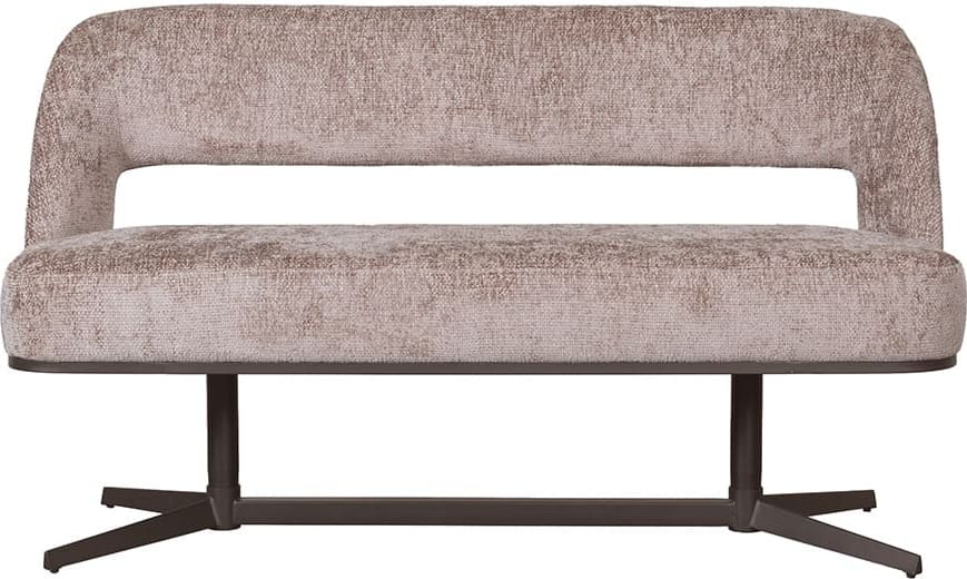LABEL51 Eetkamerbank Eetkamerbanken Port Grimaud - Taupe - Chenille Taupe Eetkamerbank