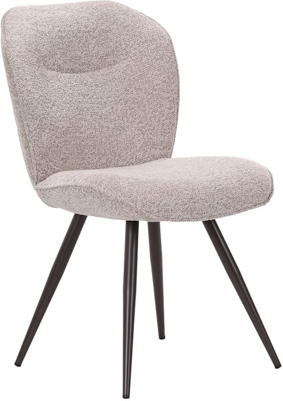 LABEL51 Eetkamerstoel Awesome - Beige - Geweven Beige Eetkamerstoel