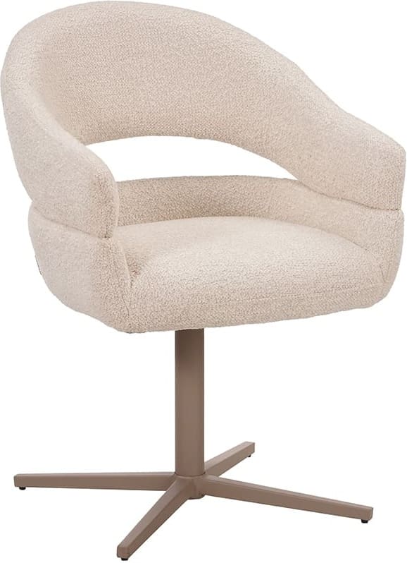 LABEL51 Eetkamerstoel Donna - Naturel - Geweven - One Size Naturel Eetkamerstoel