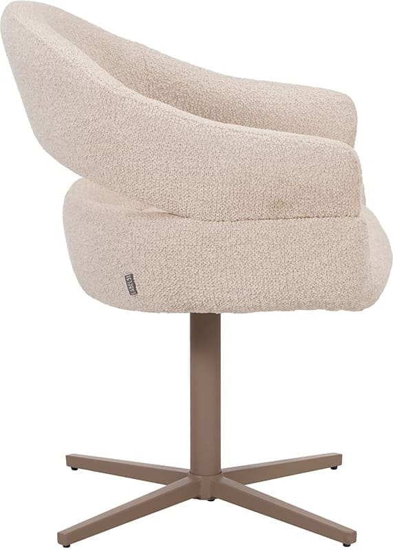 LABEL51 Eetkamerstoel Donna - Naturel - Geweven - One Size Naturel Eetkamerstoel