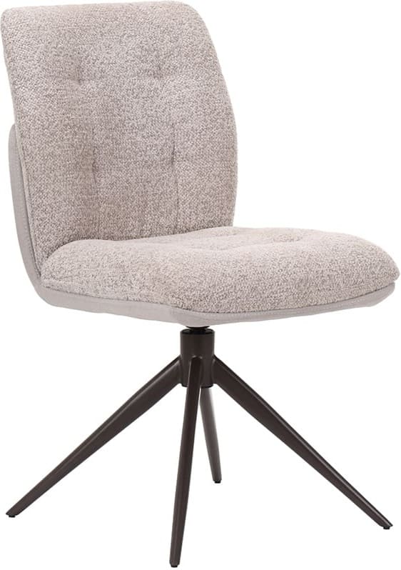 LABEL51 Eetkamerstoel No Way - Beige - Geweven Beige Eetkamerstoel