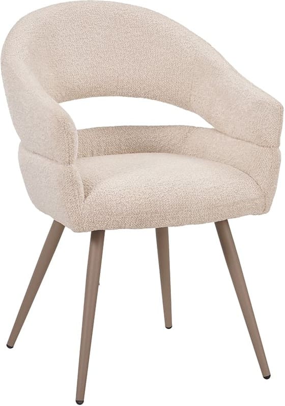 LABEL51 Eetkamerstoel Pia - Naturel - Geweven - One Size Naturel Eetkamerstoel