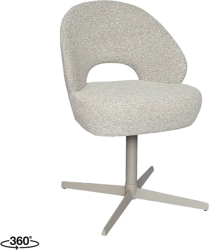 LABEL51 Eetkamerstoel Saint Tropez - Naturel - Boucle Naturel Eetkamerstoel