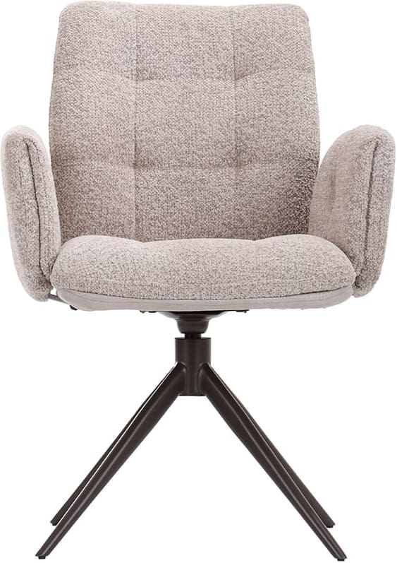 LABEL51 Eetkamerstoel Unreal - Beige - Geweven Beige Eetkamerstoel