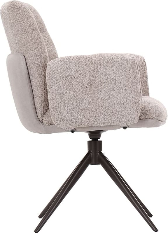 LABEL51 Eetkamerstoel Unreal - Beige - Geweven Beige Eetkamerstoel