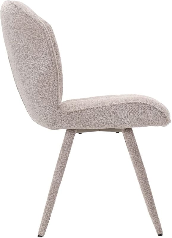 LABEL51 Eetkamerstoel Whoa - Beige - Geweven Beige Eetkamerstoel
