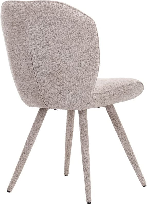 LABEL51 Eetkamerstoel Whoa - Beige - Geweven Beige Eetkamerstoel