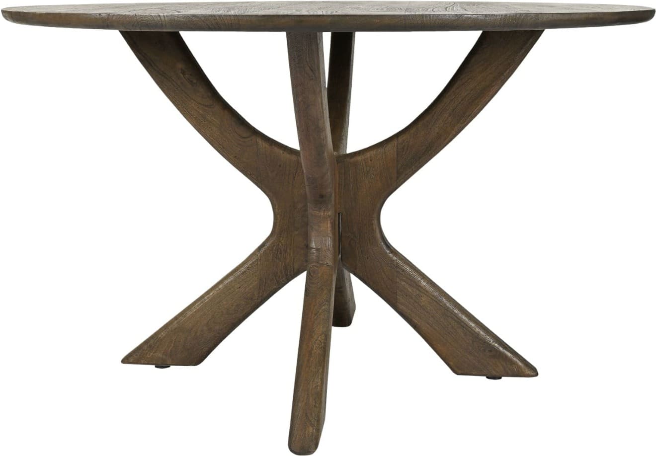 Livingfurn Eettafel Brix Montreaux Round Brown 130cm Bruin Eettafel