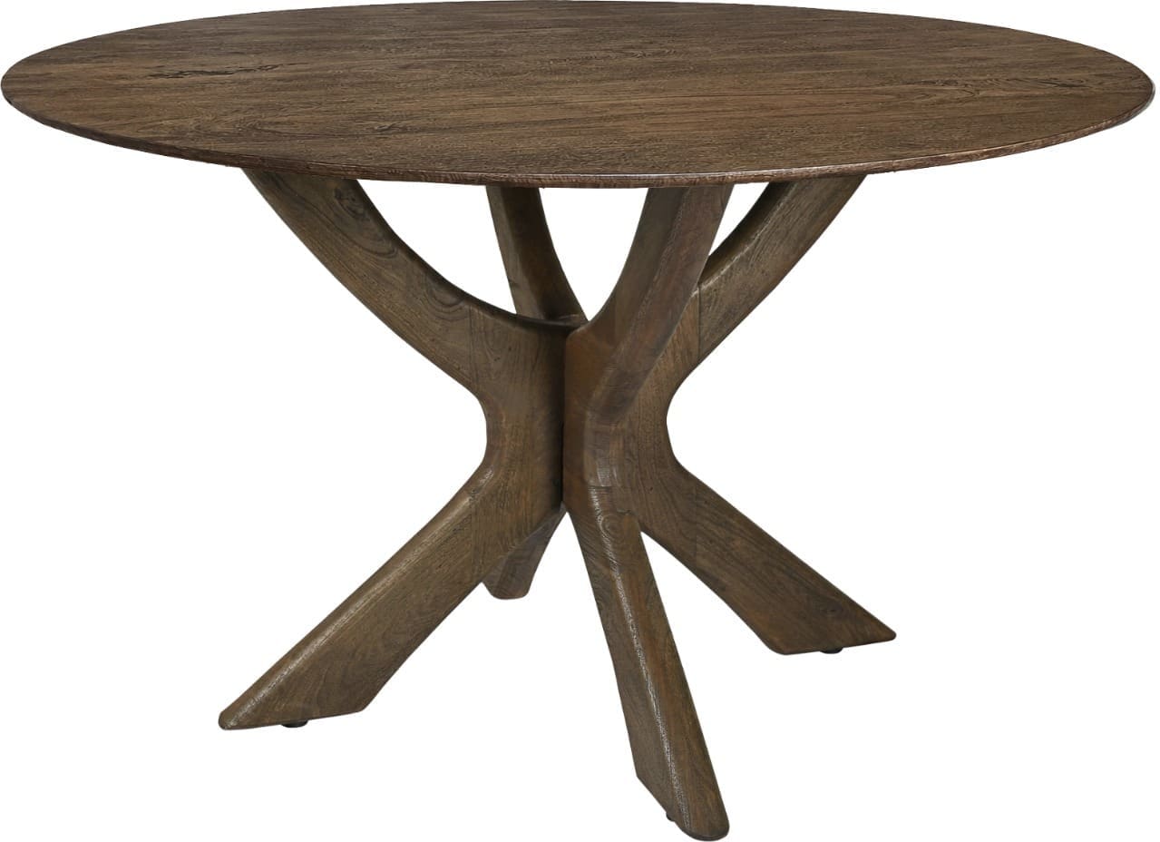 Livingfurn Eettafel Brix Montreaux Round Brown 130cm Bruin Eettafel
