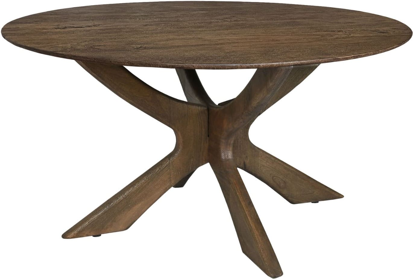 Livingfurn Eettafel Brix Montreaux Round Brown 150cm Bruin Eettafel