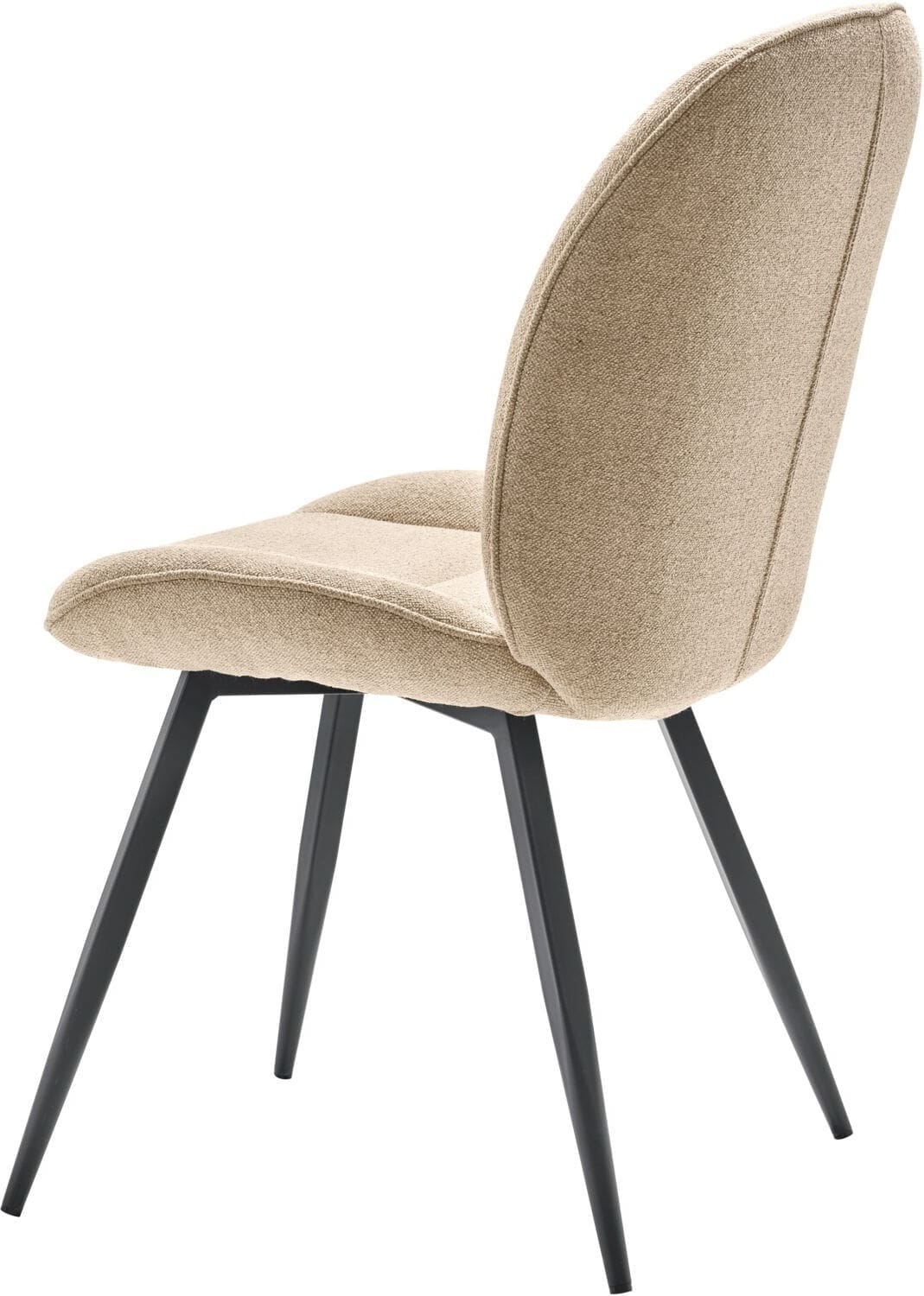 Profijt Meubel Eetkamerstoel Domeno bouclé beige Beige|Wit Eetkamerstoel