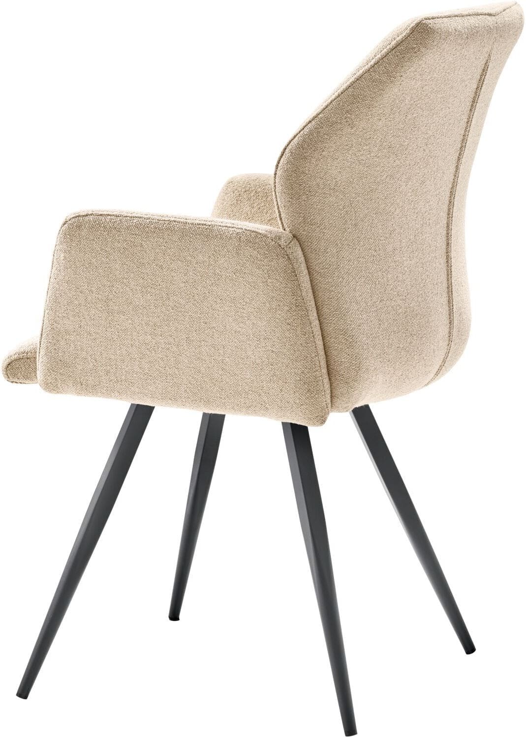 Profijt Meubel Eetkamerstoel Jumila bouclé beige Beige|Wit Eetkamerstoel