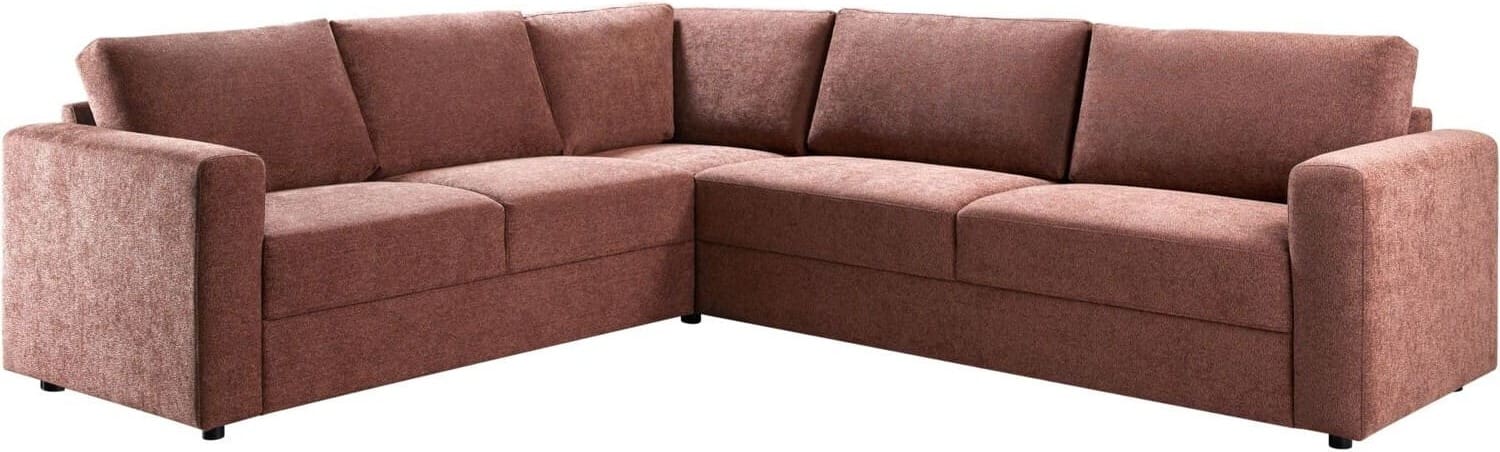 Profijt Meubel Hoekbank links Desana roestbruin basic comfort Bruin Hoekbank