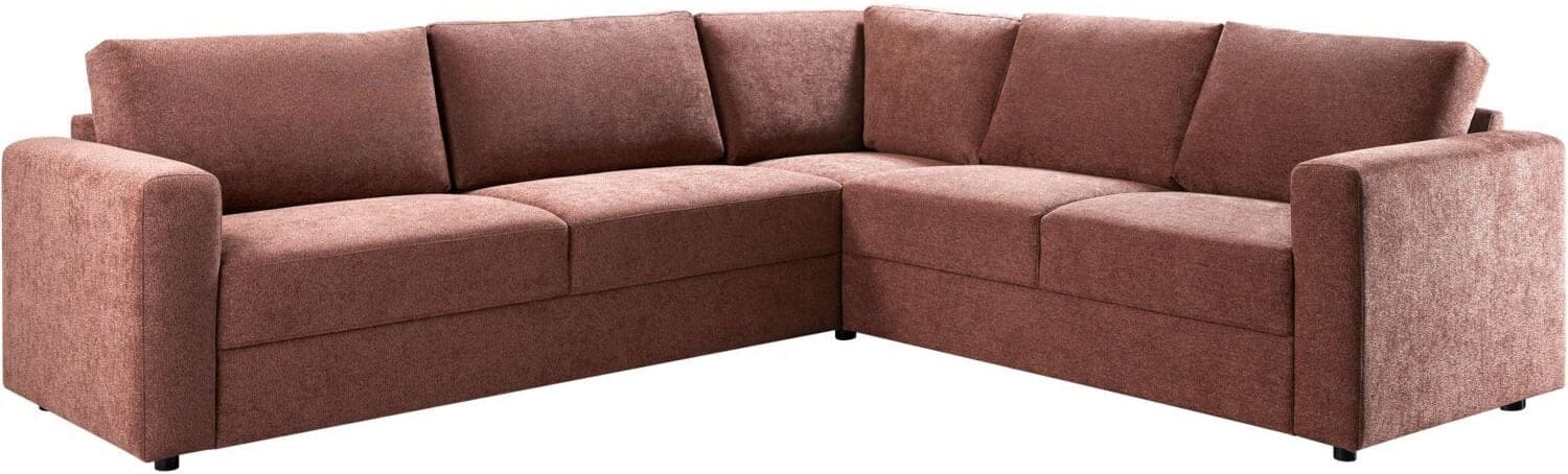 Profijt Meubel Hoekbank rechts Desana roestbruin basic comfort Bruin Hoekbank