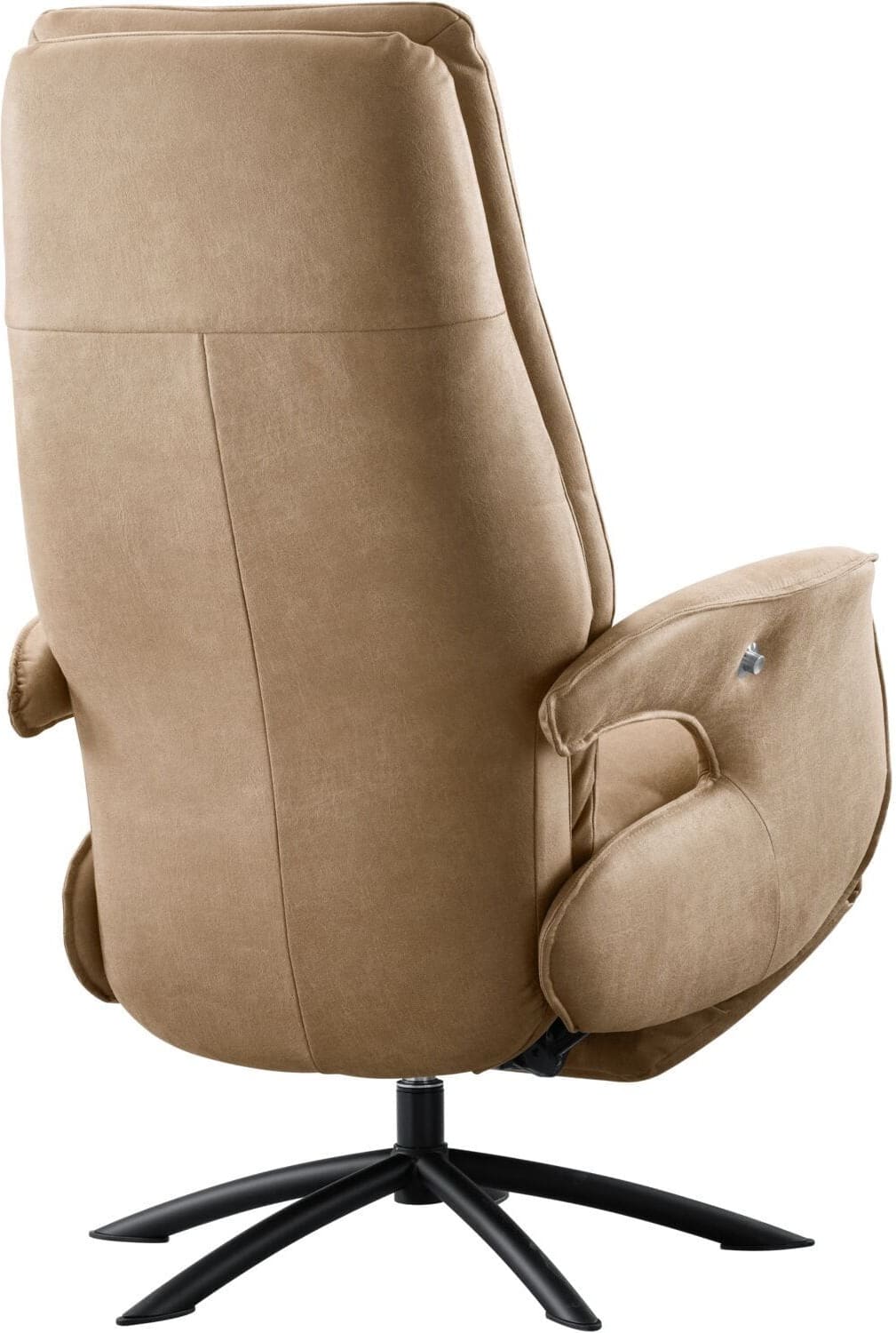 Profijt Meubel Relaxfauteuil Balfour medium microleder lichtbruin Bruin Fauteuil