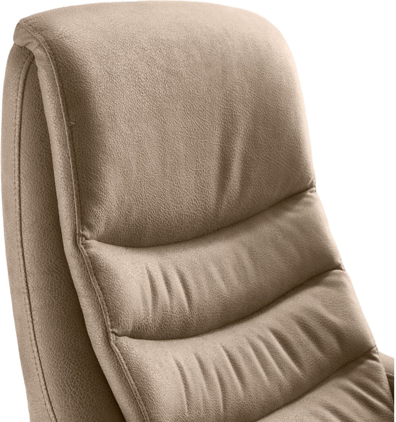 Profijt Meubel Relaxfauteuil Eriskay elektrisch microleder taupe Taupe Fauteuil