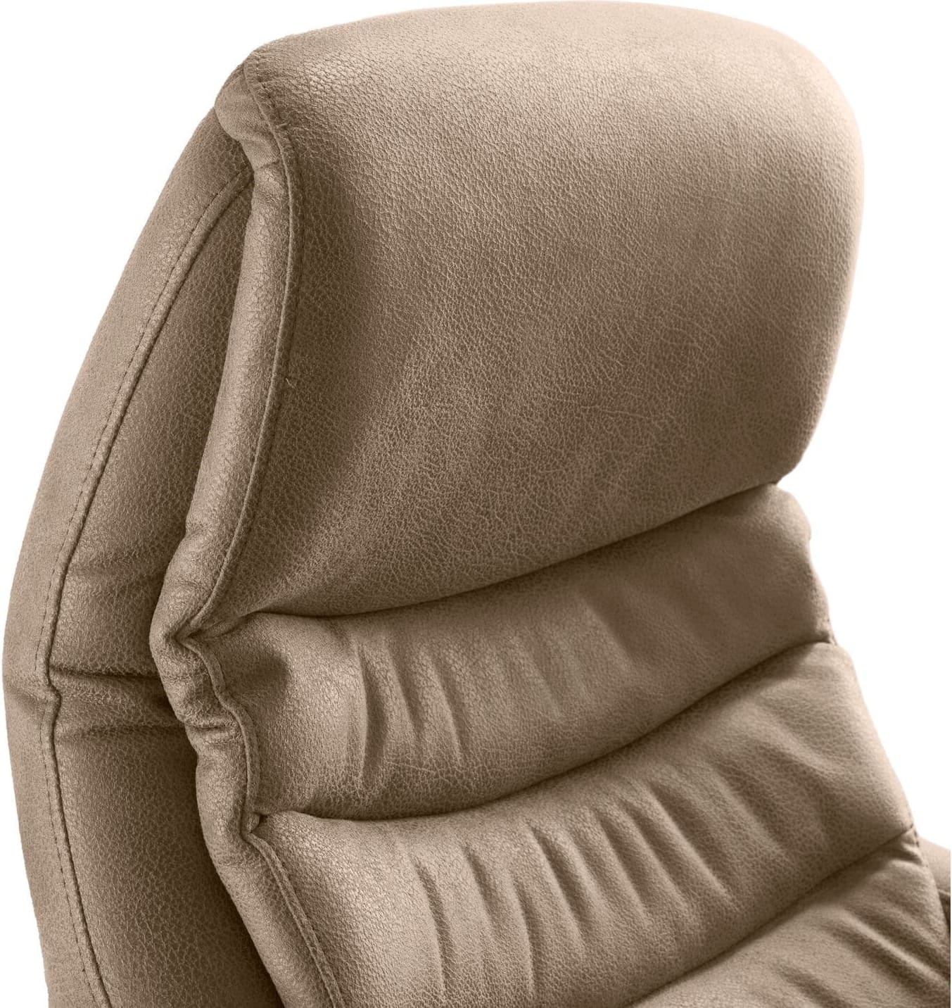 Profijt Meubel Relaxfauteuil Eriskay elektrisch microleder taupe Taupe Fauteuil