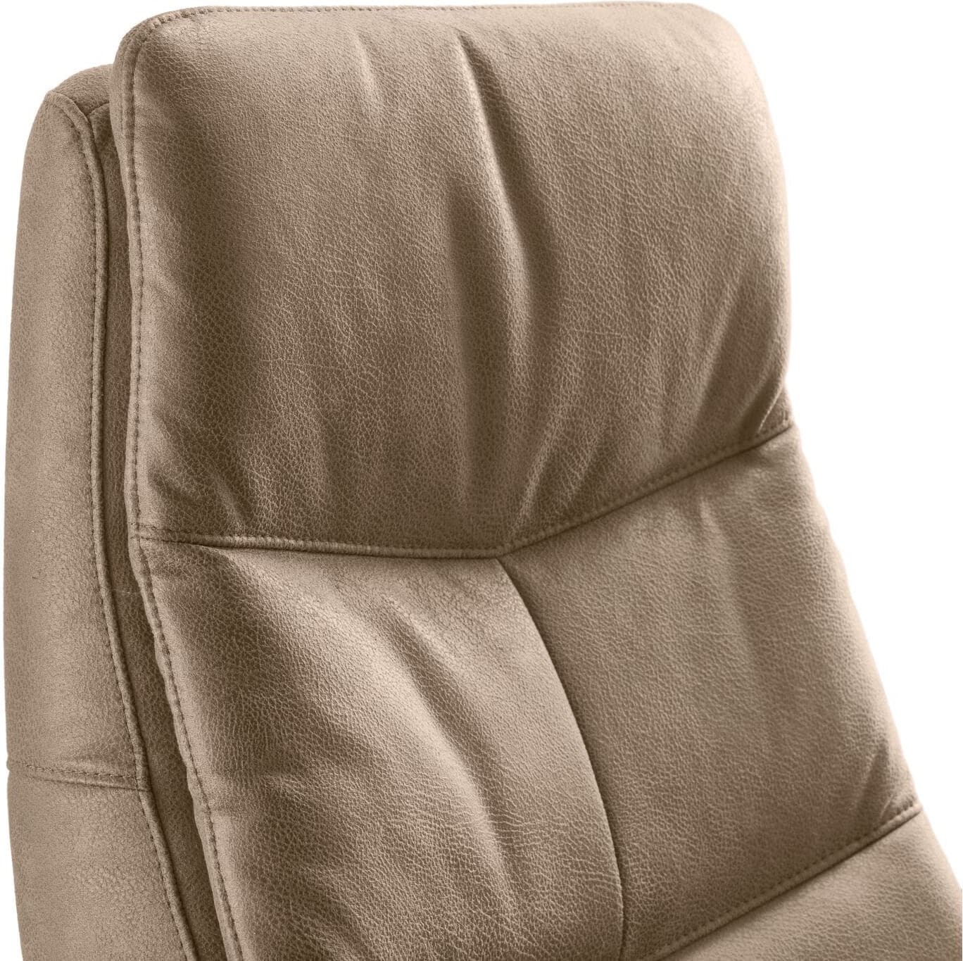 Profijt Meubel Relaxfauteuil Grimsay elektrisch microleder taupe Taupe Fauteuil