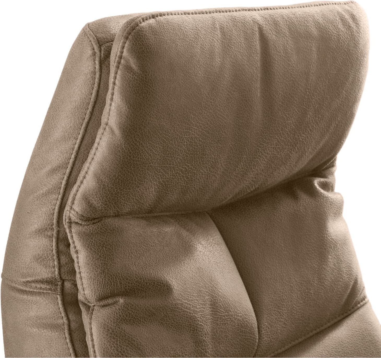Profijt Meubel Relaxfauteuil Grimsay elektrisch microleder taupe Taupe Fauteuil