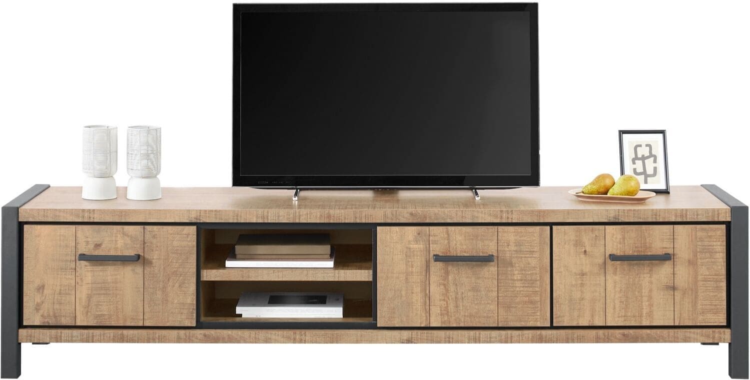 Profijt Meubel Tv-meubel Mantera 216 cm lichtbruin Bruin Tv-meubel|Tv-dressoir