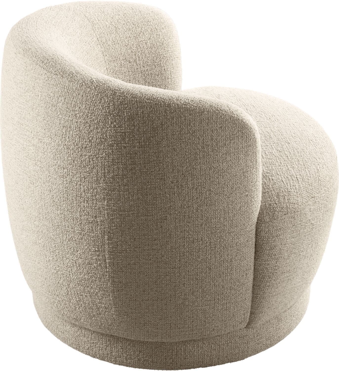 Pronto Wonen Draaifauteuil Fiumi beige Beige|Wit Draaifauteuil