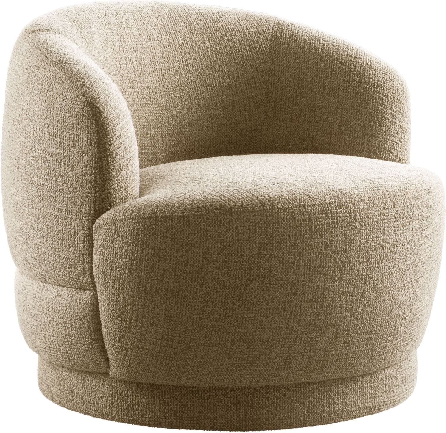Pronto Wonen Draaifauteuil Tenna beige Beige|Wit Draaifauteuil