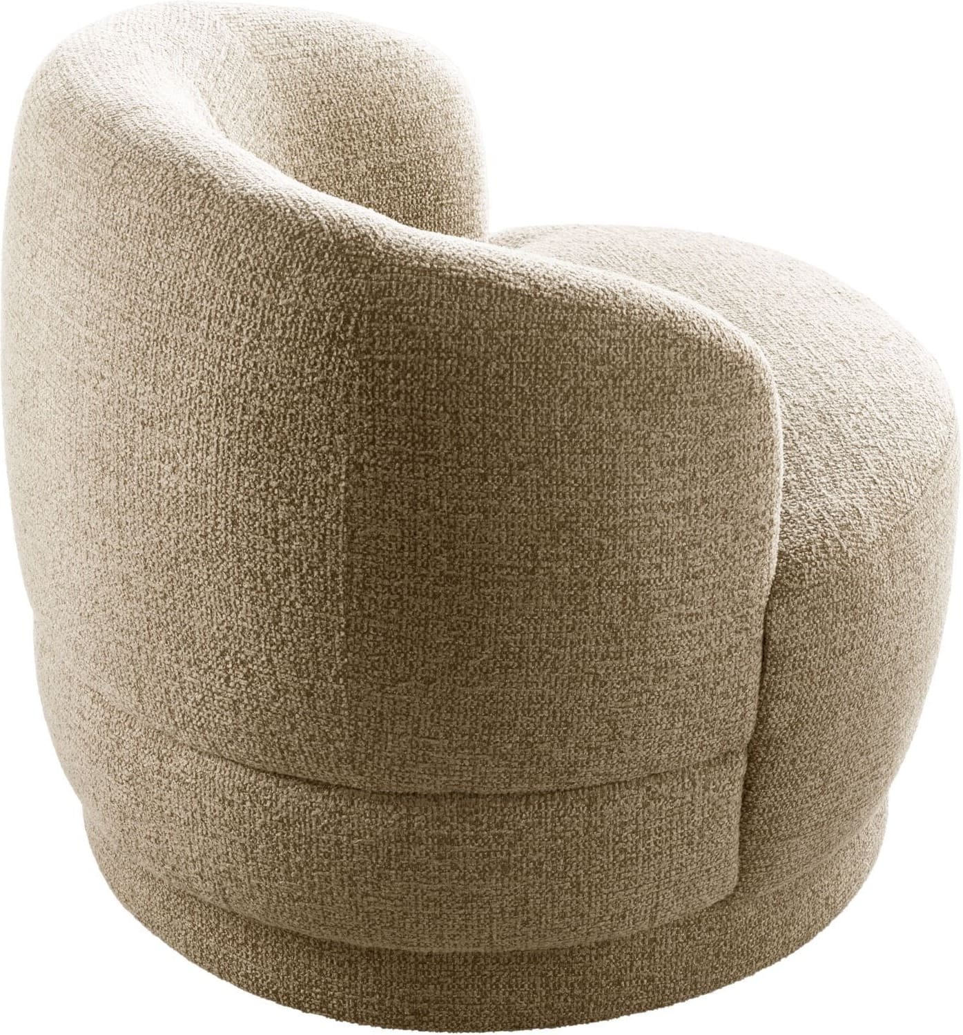 Pronto Wonen Draaifauteuil Tenna beige Beige|Wit Draaifauteuil