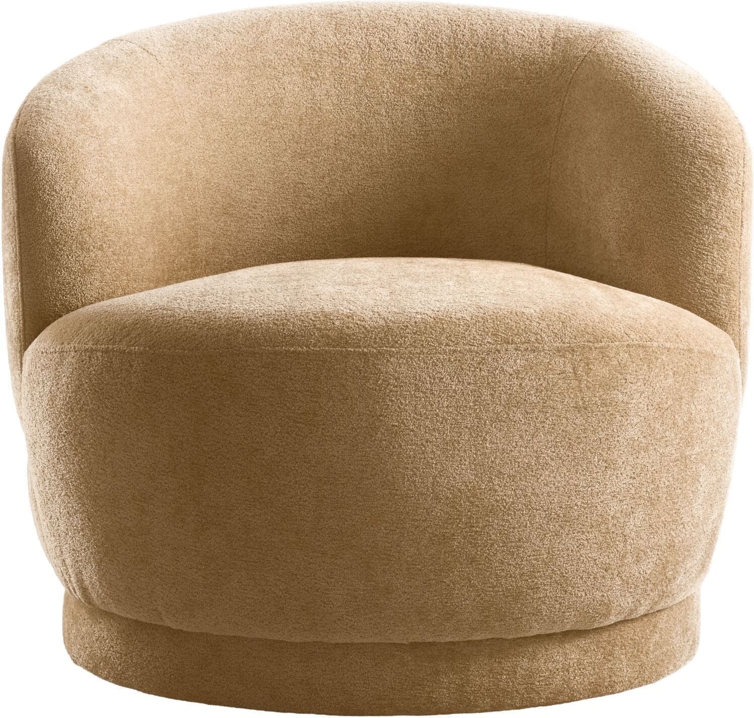 Pronto Wonen Draaifauteuil Tenna lichtbruin Bruin Draaifauteuil