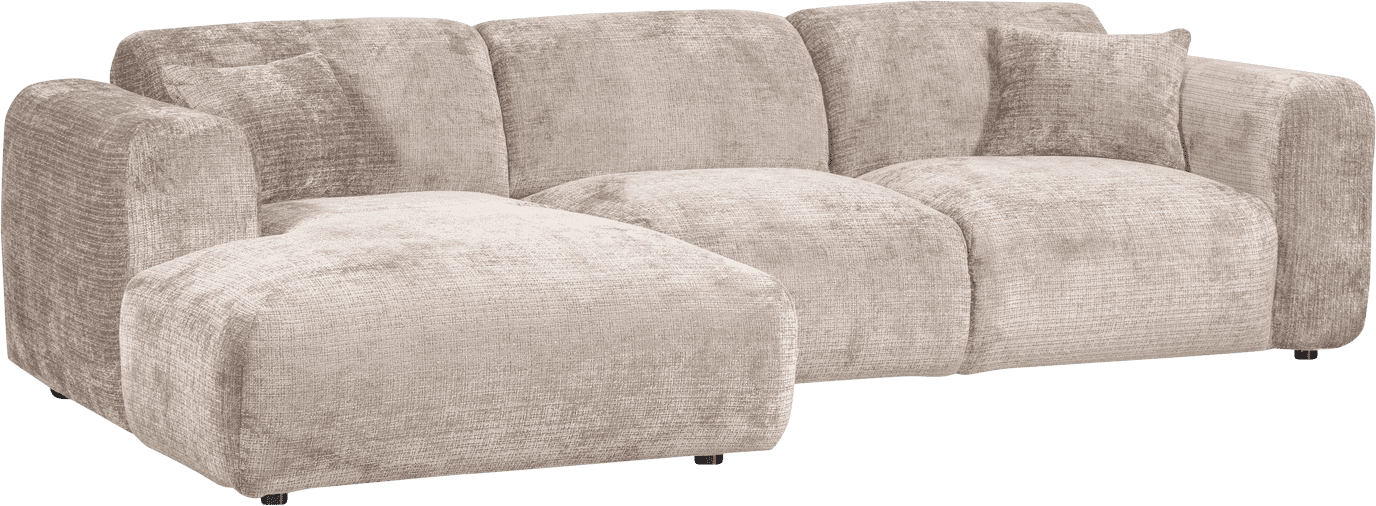 WOOOD Cloud chaise longue links chenille naturel Naturel